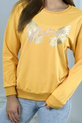 Женский темно-желтый классический свитер цена и информация | Женские толстовки | 220.lv