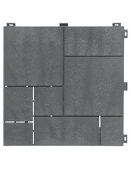 Deck Tile terases flīzes Stone Mosaic Steel Gray цена и информация | Террасный пол | 220.lv