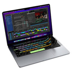 JCPal VerSkin силиконовая накладка для клавиатуры с комбинациями клавиш Avid Media Composer цена и информация | Клавиатуры | 220.lv