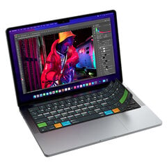 JCPal VerSkin силиконовая накладка для клавиатуры с комбинациями клавиш Adobe Photoshop цена и информация | Клавиатуры | 220.lv