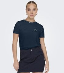 JDY женская футболка 15311702*01, тёмно-синий /sky 5715518030689 цена и информация | Женские футболки | 220.lv