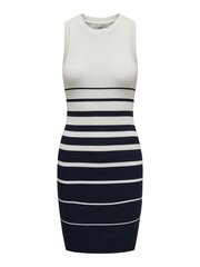 JDY женское платье 15317917*01, белый/тёмно-синий 5715517790713 цена и информация | Платья | 220.lv