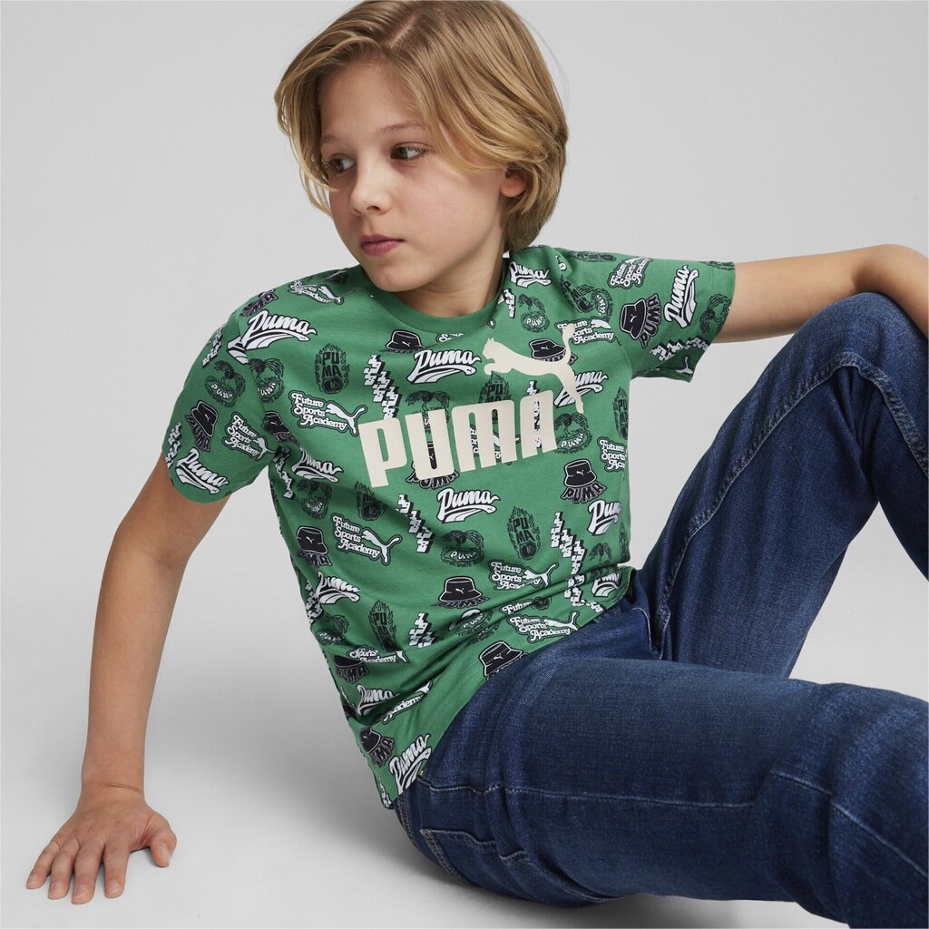 T-krekls zēniem Puma 679239*86, zaļš cena un informācija | Zēnu krekli | 220.lv
