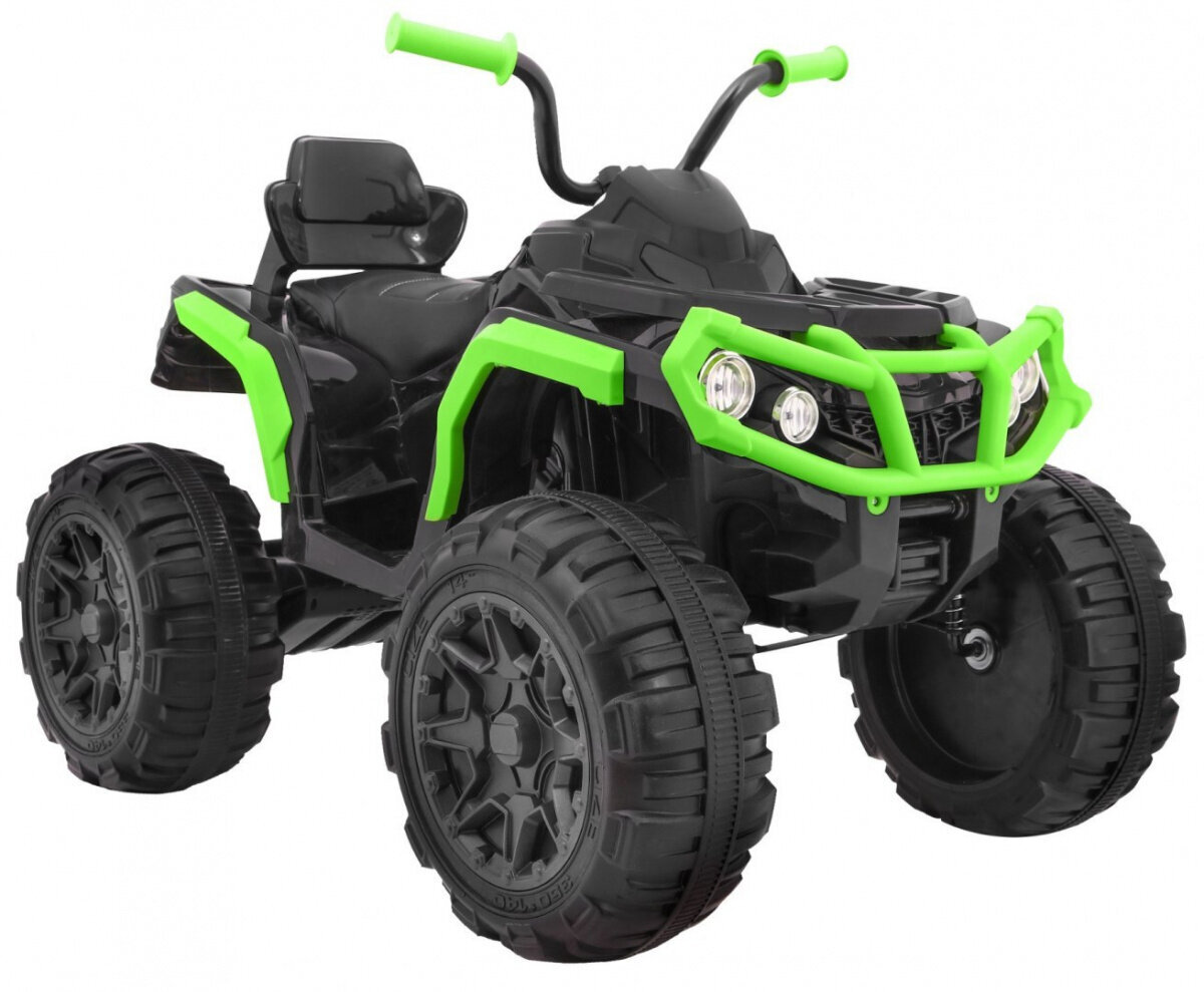 Četrriteņu automobilis Quad ATV 2, zaļš - melns cena un informācija | Bērnu elektroauto | 220.lv