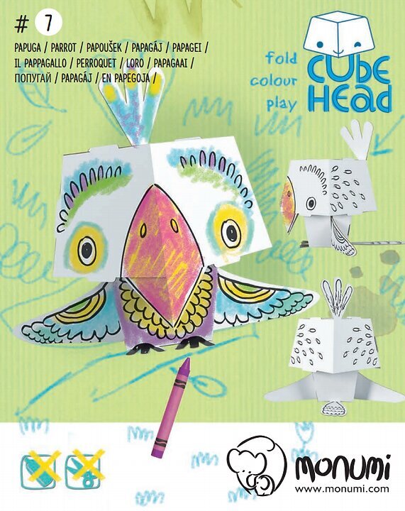 3D krāsojamā grāmata - papagailis cena un informācija | Attīstošās rotaļlietas | 220.lv