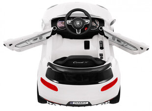 Vienvietis vaikiškas elektromobilis Turbo-S, baltas cena un informācija | Bērnu elektroauto | 220.lv