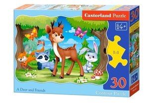 Dėlionė Castorland A Deer and Friends, 30 dalių cena un informācija | Puzles, 3D puzles | 220.lv