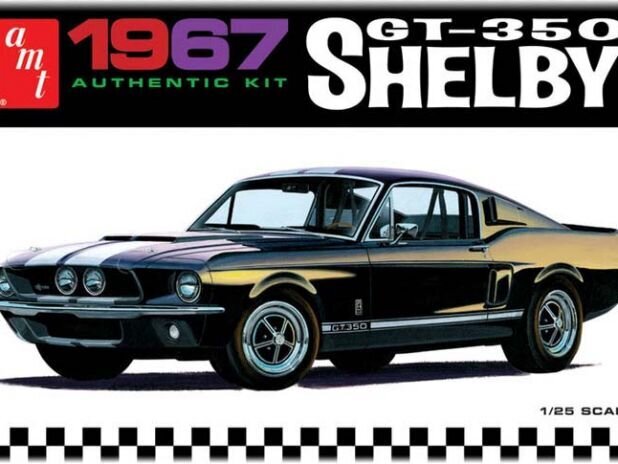 Līmējamais modelis AMT 1967 Shelby GT350, balts цена и информация | Līmējamie modeļi | 220.lv