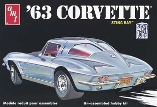 Līmējams modelis AMT 1963.g. Chevy Corvette, dažādas krāsas цена и информация | Склеиваемые модели | 220.lv