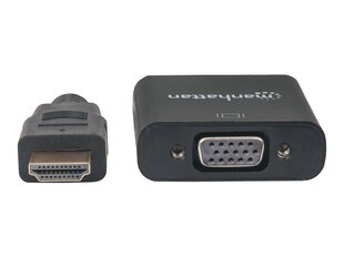 Адаптер Manhattan HDMI на VGA 1080p с питанием USB цена и информация | Адаптеры и USB разветвители | 220.lv