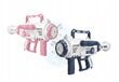 Ziepju burbuļu pistole ar apgaismojumu Abeien, balta, 40 x 22 x 12 цена и информация | Ūdens, smilšu un pludmales rotaļlietas | 220.lv