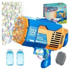 Ziepju burbuļu pistole ar apgaismojumu, zila, 24 x 21 x 12,5 cm cena un informācija | Ūdens, smilšu un pludmales rotaļlietas | 220.lv