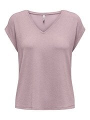 Женская футболка Only 15310126*02 5715517283376, серо-розовая цена и информация | Женские футболки | 220.lv