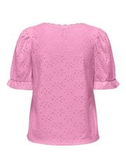 Женская футболка Only 15315587*02 5715511903812, розовая цена и информация | Женские футболки | 220.lv
