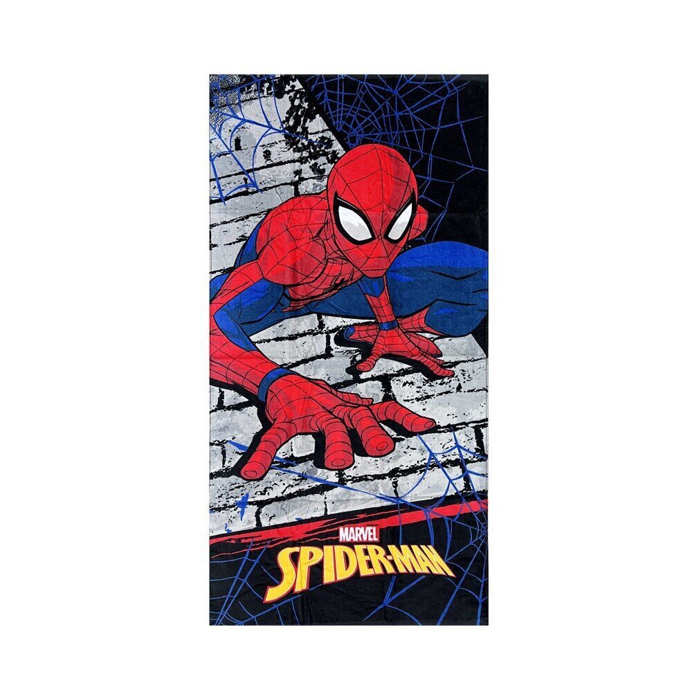 Bērnu dvielis Spiderman 9004 01, zils cena un informācija | Dvieļi | 220.lv