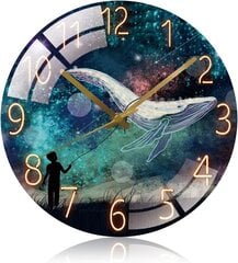 Cooltto Ballena настенные часы, современное искусство, бесшумные цена и информация | Часы | 220.lv