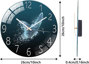 Cooltto Borboleta sienas pulkstenis cena un informācija | Pulksteņi | 220.lv
