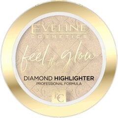 Bronzeris Eveline Cosmetics Feel the Glow Diamond, 01 Sparkle, 4.2 g cena un informācija | Bronzeri, vaigu sārtumi | 220.lv