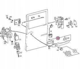 Ārējais bīdāmo durvju rokturis ME Premium, 1 gab. cena un informācija | Auto piederumi | 220.lv