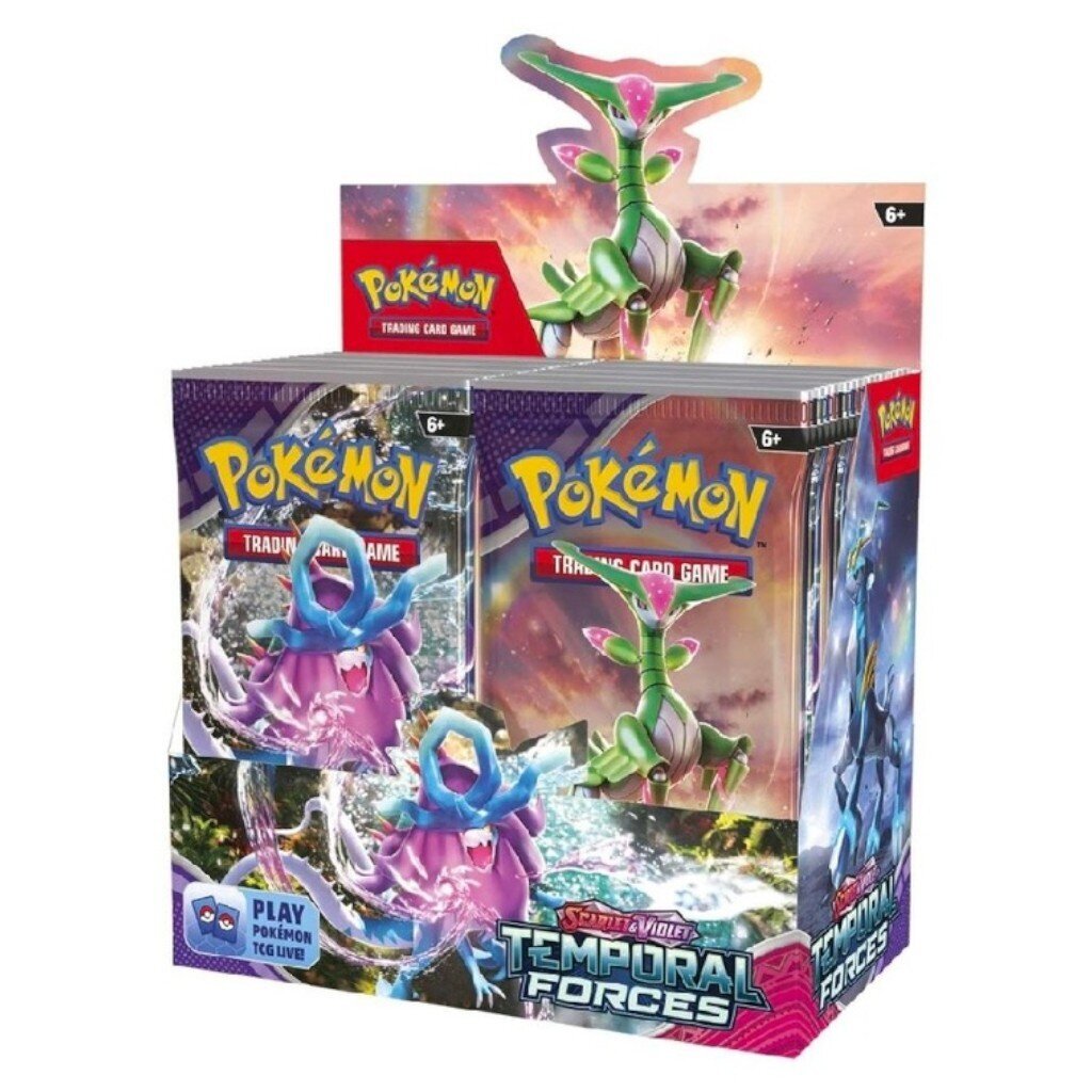 Pokémon TCG: SV05 Temporal Forces Booster Box, 36 gab. цена и информация | Datorspēļu suvenīri | 220.lv