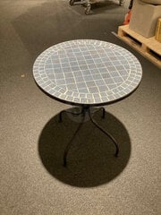 Dārza galds Mosaic, melns cena un informācija | Dārza galdi | 220.lv