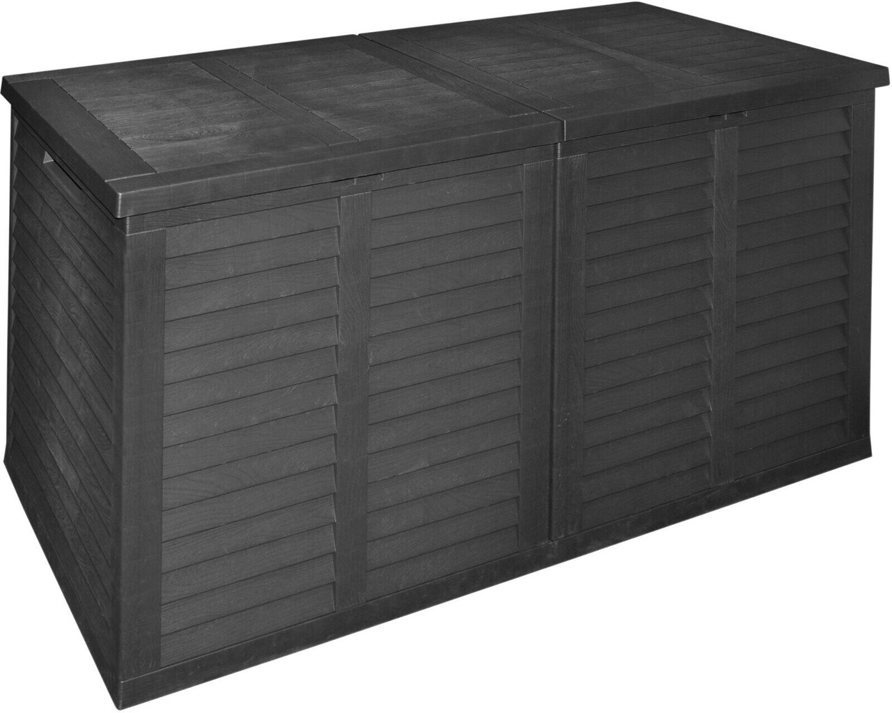 Dārza uzglabāšanas kaste MaxxGarden, 155x66x80cm, 750l, melna cena un informācija | Dārza soli | 220.lv