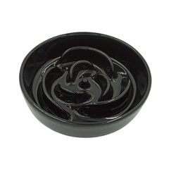 Tailium keramikas lēnas barošanas bļoda suņiem, melns цена и информация | Миски, ящики для корма | 220.lv