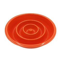 Керамическая миска для медленно едящих собак Tailium, размер L, оранжевая. цена и информация | Миски, ящики для корма | 220.lv