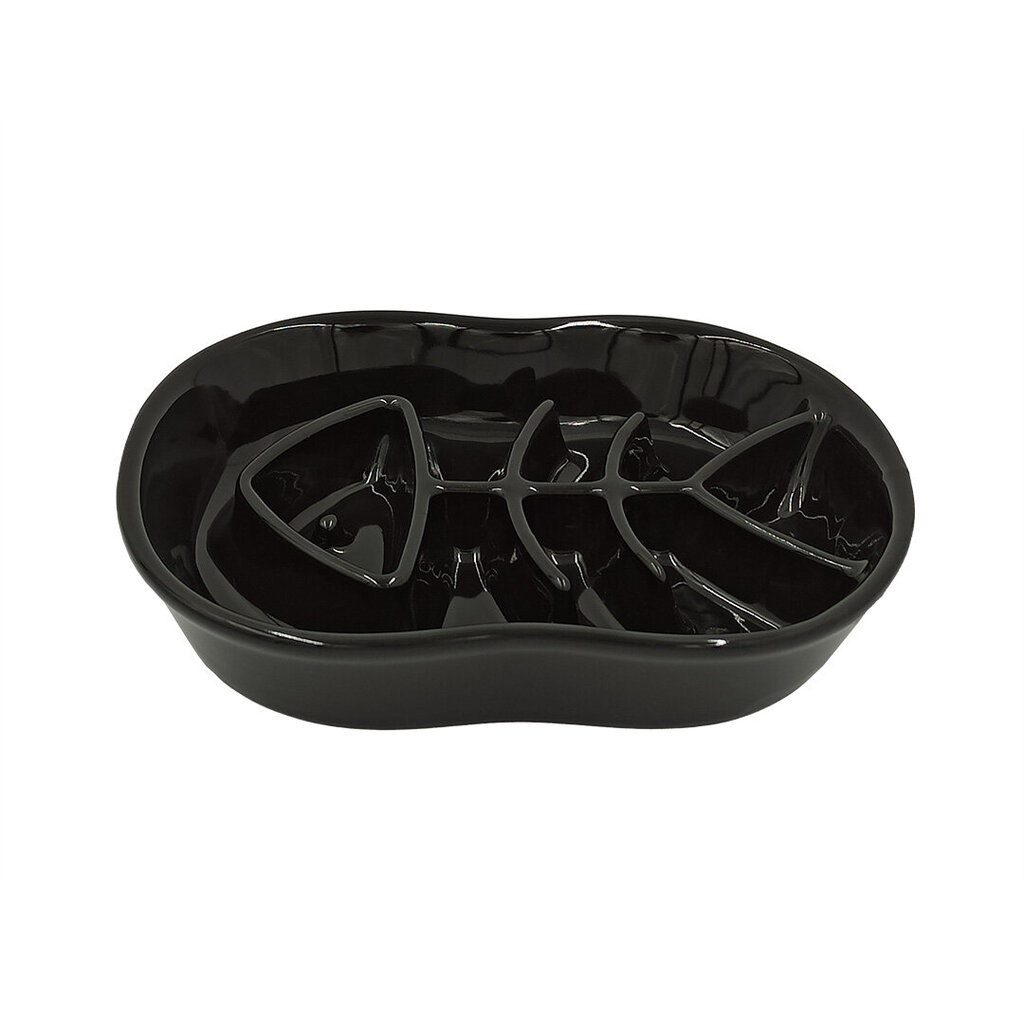 Barotava keramikas kaķiem Tailium, melns цена и информация | Bļodas, kastes pārtikas | 220.lv