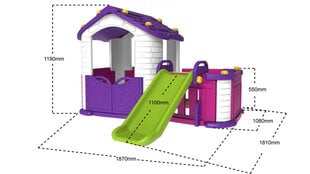 Детская игровая площадка с горкой цена и информация | Детские игровые домики | 220.lv