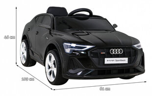 Vienvietis vaikiškas elektromobilis Audi E-Tron, juodas cena un informācija | Bērnu elektroauto | 220.lv