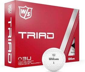 Набор мячей для гольфа Wilson W/S Triad, 12 штук цена и информация | Гольф | 220.lv