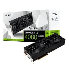 PNY GeForce RTX 4080 Super Verto Overclocked Triple Fan (VCG4080S16TFXPB1-O) цена и информация | Видеокарты (GPU) | 220.lv