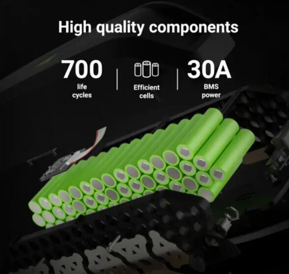 Velosipēda akumulators elektriskajam velosipēdam Green Cell PowerMove Down Tube 36V 14.5Ah 520Wh cena un informācija | Citas velosipēdu rezerves daļas | 220.lv