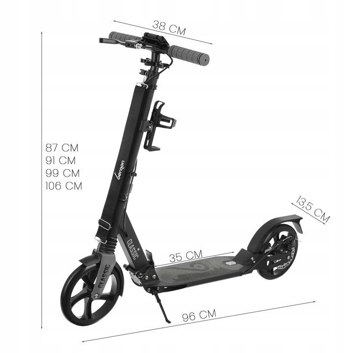 Skrejritenis bērniem Bergen HBC-001, melns цена и информация | Skrejriteņi | 220.lv