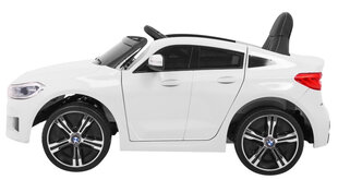 Vienvietis elektromobilis BMW 6 GT, baltas cena un informācija | Bērnu elektroauto | 220.lv
