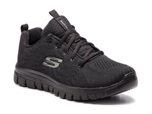 Brīvā laika apavi sievietēm Skechers 12615WBBK, melni cena un informācija | Sporta apavi sievietēm | 220.lv