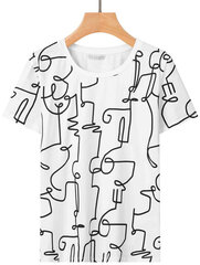 T-krekls sievietēm Glo Story WPO 3622, balts cena un informācija | T-krekli sievietēm | 220.lv
