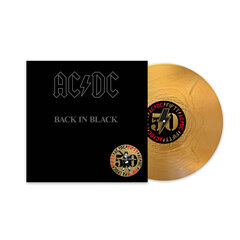 Vinila plate LP AC/DC - Back In Black, Gold Nugget Vinyl, Limited Edition, 180g, + Artwork Print, 50th Anniversary, Remastered cena un informācija | Vinila plates, CD, DVD | 220.lv