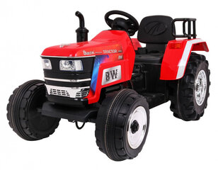 Vienvietis elektrinis traktorius Blazin BW, raudonas cena un informācija | Bērnu elektroauto | 220.lv