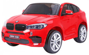 Dvivietis elektromobilis BMW X6M XXL, raudonas cena un informācija | Bērnu elektroauto | 220.lv