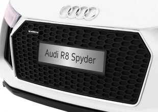 Детский электромобиль AUDI R8 Spyder, белый цена и информация | Электромобили для детей | 220.lv