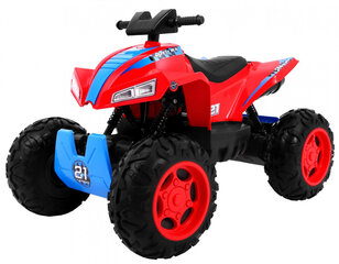 Квадроцикл Quad Sport Run 4x4, красный цена и информация | Электромобили для детей | 220.lv