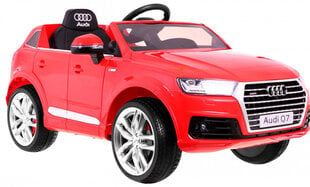 VIenvietis vaikiškas elektromobilis Audi Q7, raudonas cena un informācija | Bērnu elektroauto | 220.lv
