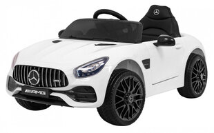 Vienvietis vaikiškas elektromobilis Mercedes Benz GT, baltas cena un informācija | Bērnu elektroauto | 220.lv