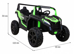 Dvivietis keturratis Buggy ATV STRONG Racing, žalias цена и информация | Электромобили для детей | 220.lv