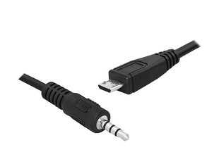 Кабель Micro USB - Jack 3,5 мм, четырехполюсный, 1,5 м. цена и информация | Кабели и провода | 220.lv