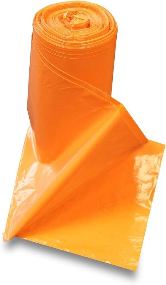 Maisiņi pārtikas atkritumiem, 450x510mm, 8 litri, 25 gab., 30 mkr, LDPE plastmasa, oranža цена и информация | Miskastes maisi | 220.lv