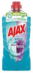 Universāls tīrīšanas līdzeklis Ajax Etiķis + Lavanda, 1000ml cena un informācija | Tīrīšanas līdzekļi | 220.lv