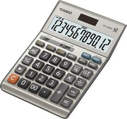 Kalkulators Casio DF-120BM, pelēks цена и информация | Канцелярия | 220.lv